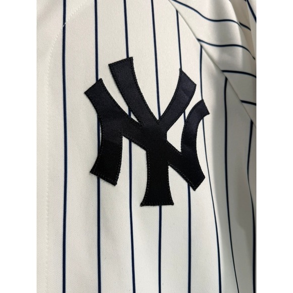 Vintage Majestic New York Yankees MLB Pinstripe Baseball Jersey Mens NY ( USA) - Picture 3 of 11